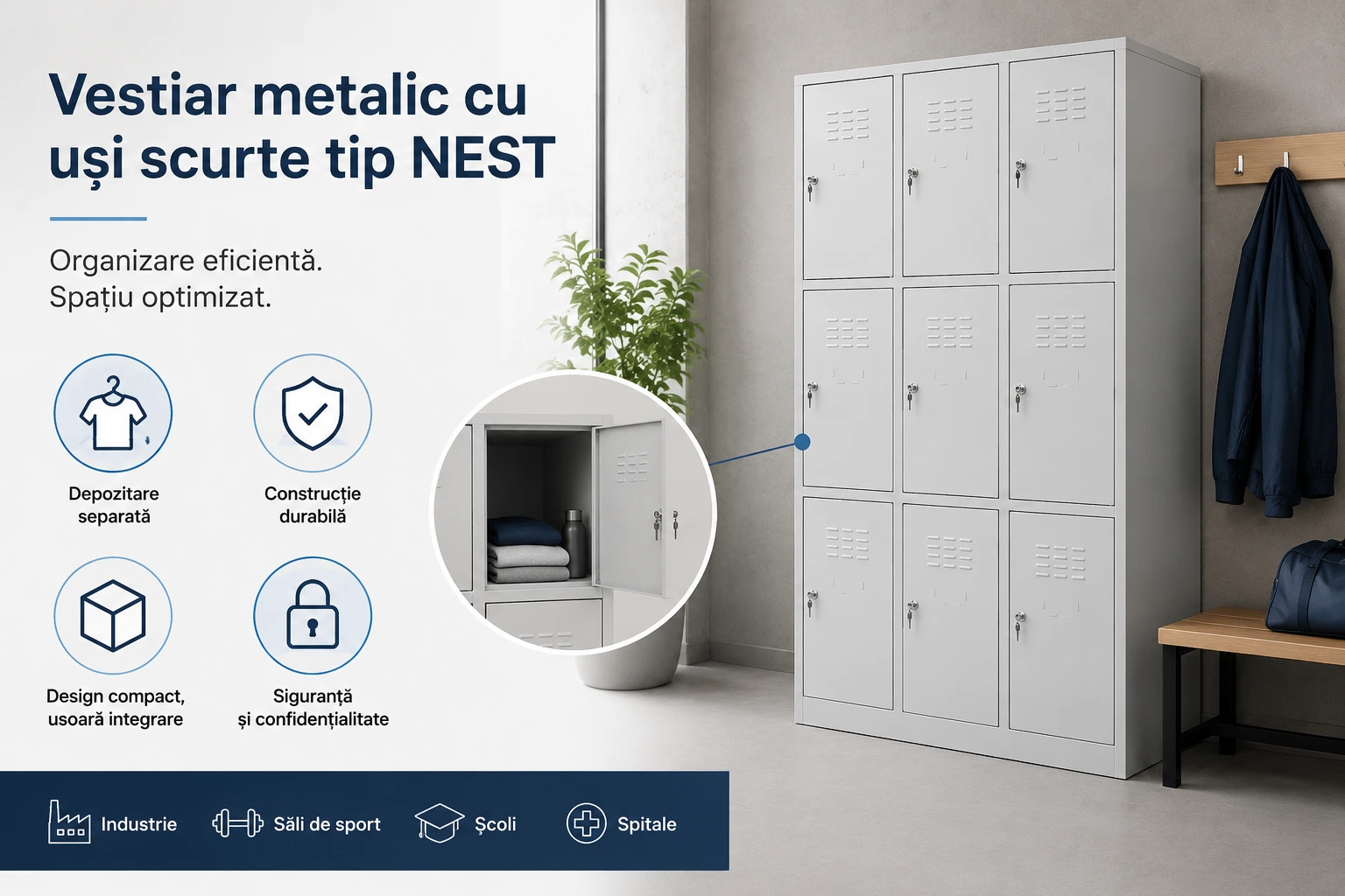 vestiar metalic